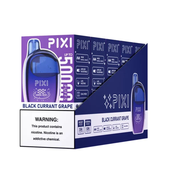 Black grape Pixi 50K Puffs 6% Nicotine