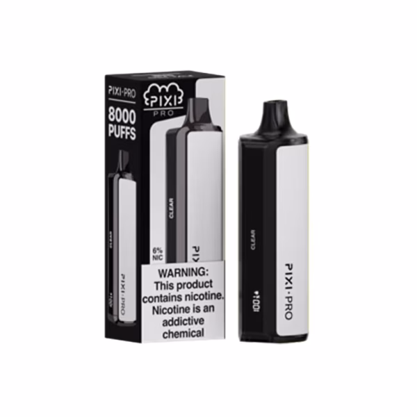 clear Pixi Pro Disposable 8000 Puffs 14mL 60mg