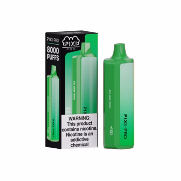 cool mint Pixi Pro Disposable 8000 Puffs 14mL 60mg
